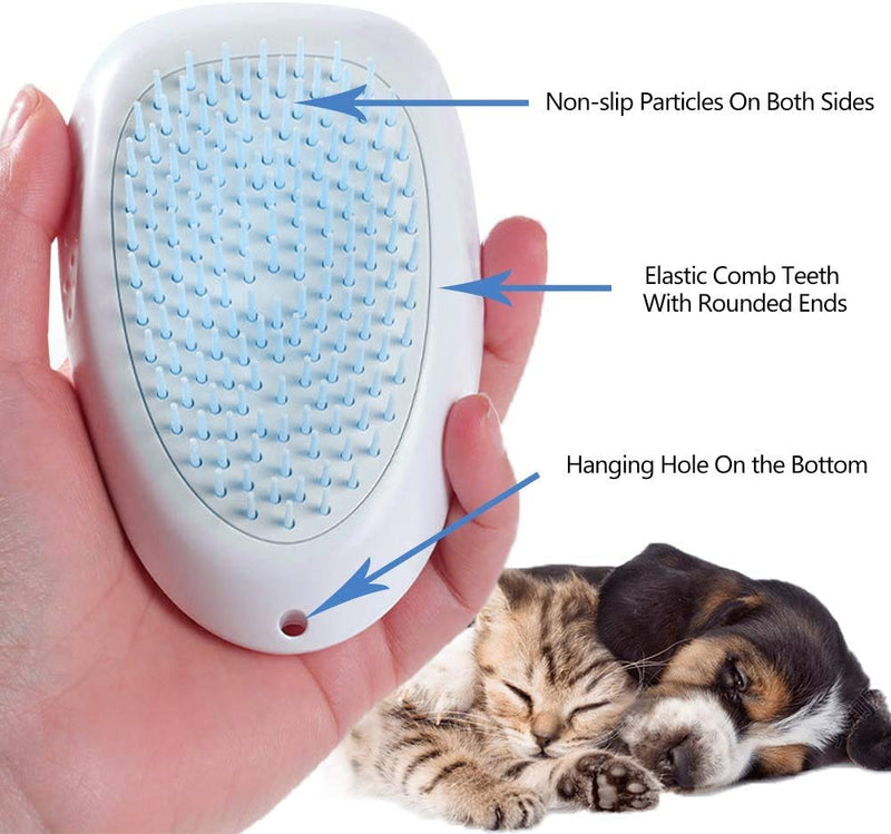 MINISTAR Cat Brush,Cat Brush for Shedding and Grooming,Slicker Brush Cat,Deshedding Brush for Dogs,Dematting Brush for Dogs,Cat Brush for Short Haired Cats,Dog Brush,for Massage,with Cleaning Button - PawsPlanet Australia