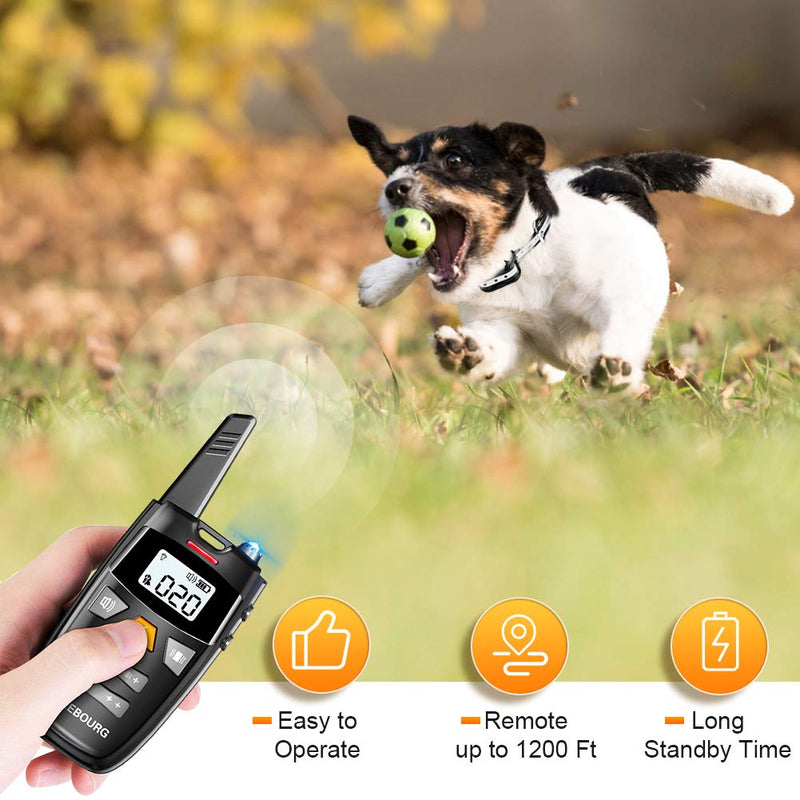 [Australia] - CLEEBOURG Dog Shock Collar, Remote Dog Training Collar with 3 Correction Remote Training Modes, Vibration, Shock, Beep, Adjustable Collar Strap for Small Medium Large Dog 