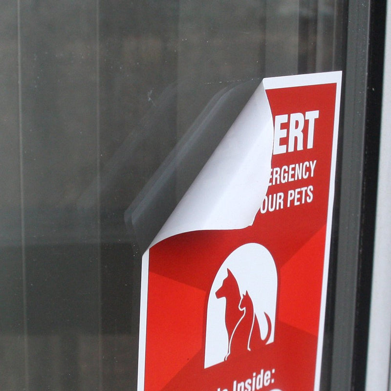 [Australia] - Pet Alert Sticker - 4 Pack - 4x6 inches - Safety Window Sign 