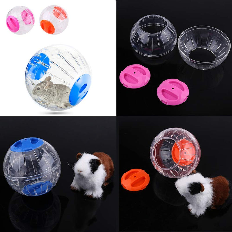 Hamster ball, diameter 12 cm, hamster running ball, hamster ball, exercise ball, sports ball, plastic roller ball, running ball, jogging ball, small animals toy for hamsters, rats, gerbils (orange). - PawsPlanet Australia