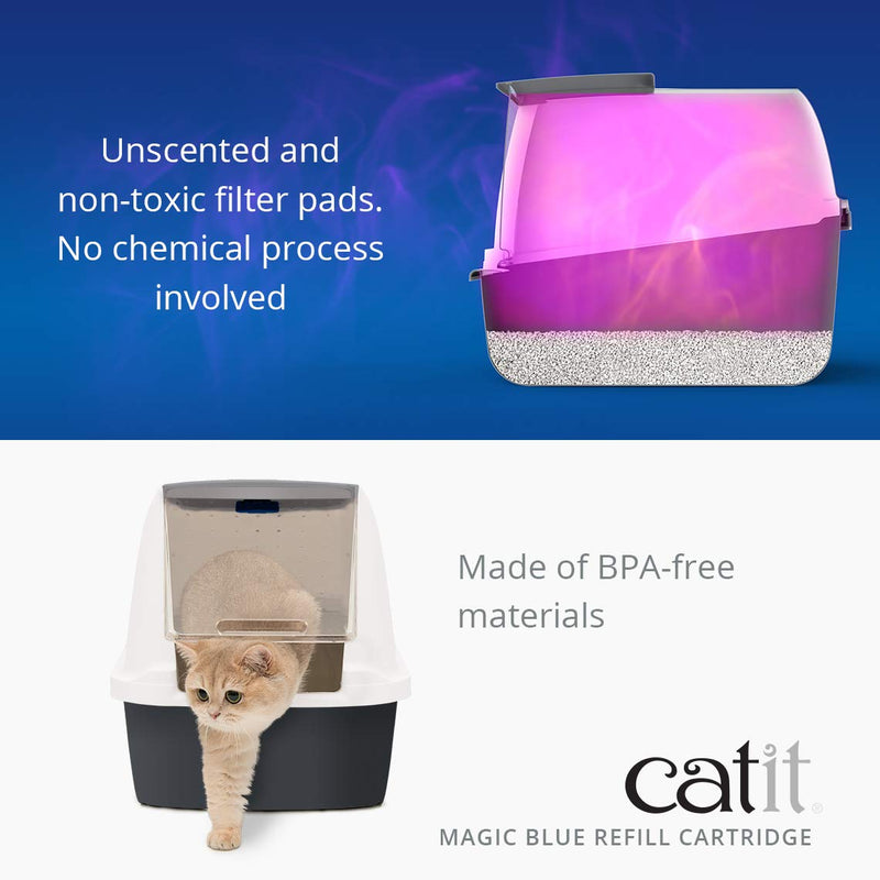 Catit Magic Blue Cat Litter Box Air Purifier - PawsPlanet Australia