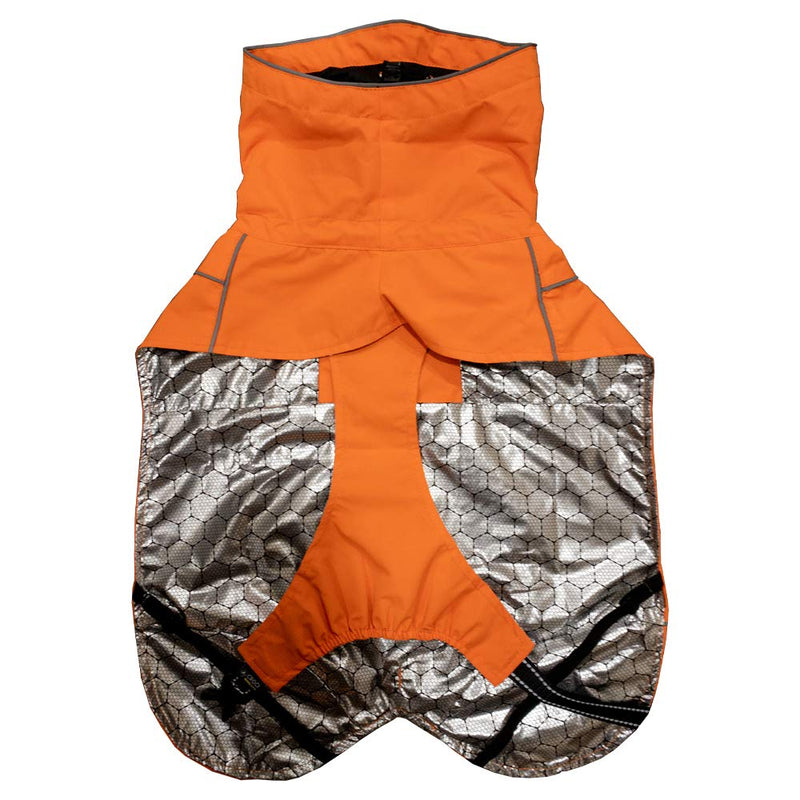 Croci Hiking Coat, Waterproof for Dogs, Makalu, Thermoregulating Lining, Orange, Size 80 cm - 385 g - PawsPlanet Australia