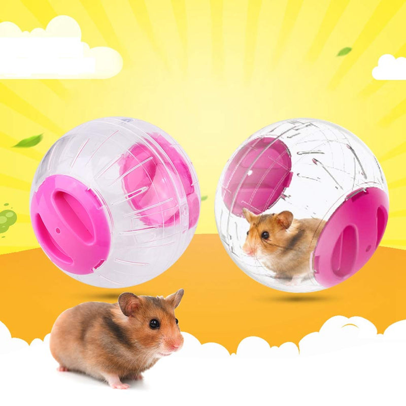 Hamster ball, diameter 12 cm, hamster running ball, hamster ball, exercise ball, sports ball, plastic roller ball, running ball, jogging ball, small animals toy for hamsters, rats, gerbils (orange). - PawsPlanet Australia