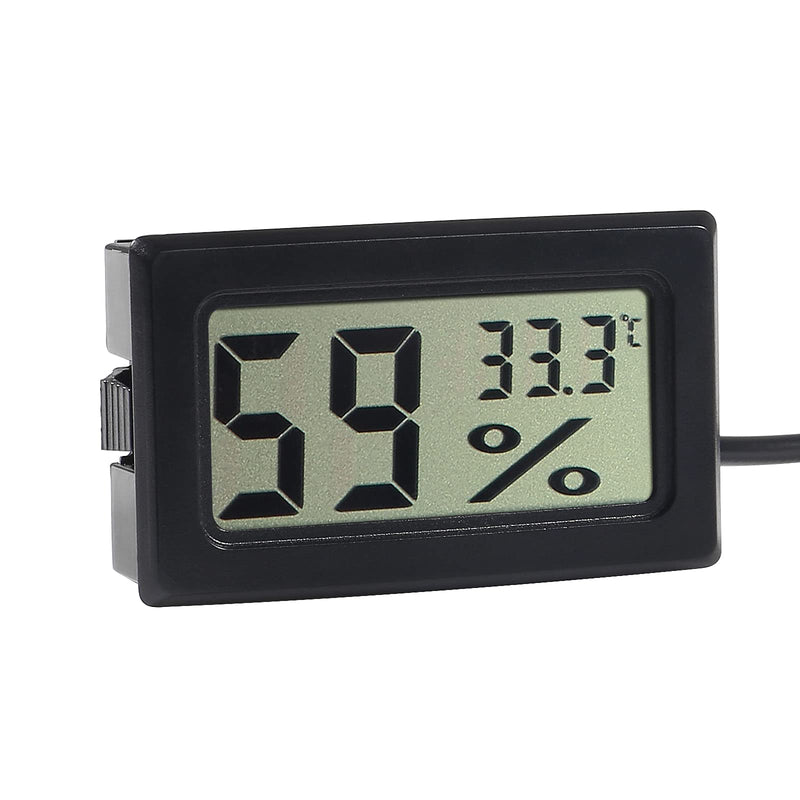 3 x Digital Thermometer Hygrometer, Dealikee Hygrometer Thermometer Mini Probe Thermometers Temperature Humidity Gauge Meter 1.5M Cable for Reptile Incubator Aquarium Poultry Office Living Room - PawsPlanet Australia