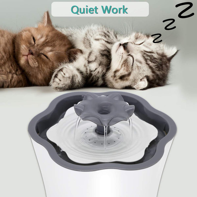[Australia] - Cat Water Fountain 67oz Intelligent Power Off Automatic Pet Drinking Water Dispenser for Cats Dogs Small Animals, One Filter Includes 