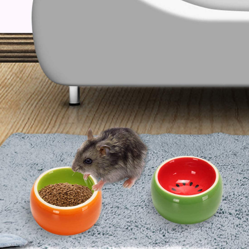 Hamiledyi Hamster Bowl,Ceramic Food Water Feeding Dish for Guinea Pigs Gerbil Mouse Rat Chinchilla Hedgehog Sugar Glider - PawsPlanet Australia