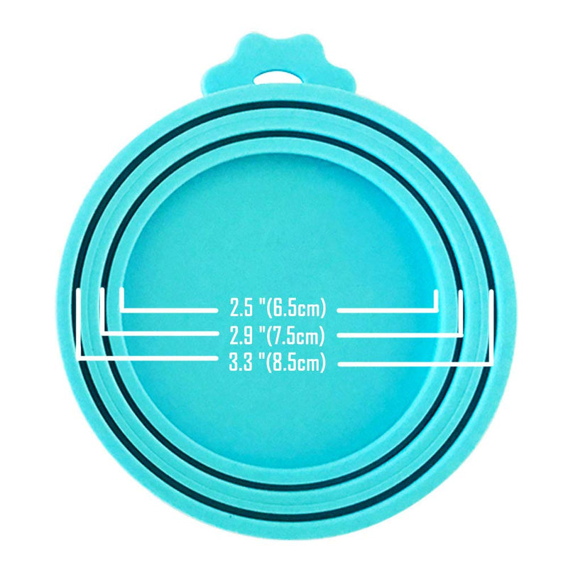 [Australia] - DYBEN Pet Can Covers/Universal BPA Free & Dishwasher Safe/Silicone Pet Food Can Lid Covers 3 pack 