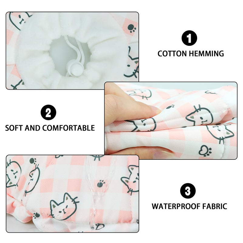 Neck Brace for Cats Soft Neck Brace Cat Collar for Cats After Surgery Neck Brace Cat Soft for After Surgery Prevents Licking Wounds (Size S) - PawsPlanet Australia