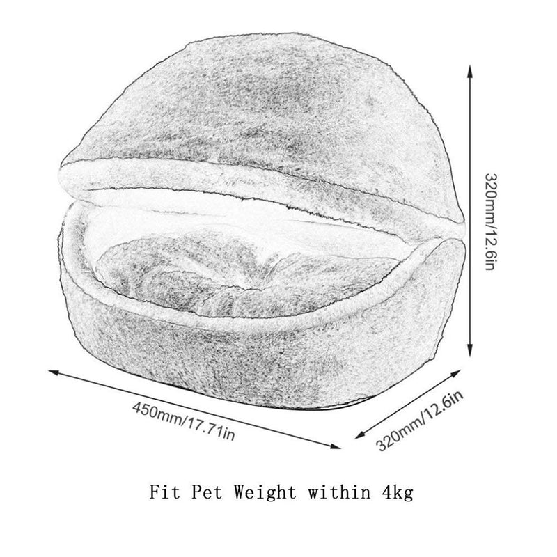 [Australia] - AILEGOU Hamburger/Burger Design Pet Bed Soft Dog House Windproof Removable Cotton Cat Sleeping Bag Green 