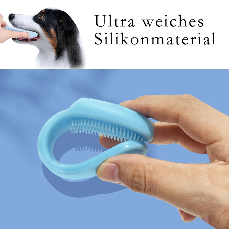 Pack of 4 dog toothbrushes, dog toothbrushes, finger cots, dog dental care, finger toothbrush, dog toothbrush, dental care, effective, for small, medium and large dogs - PawsPlanet Australia