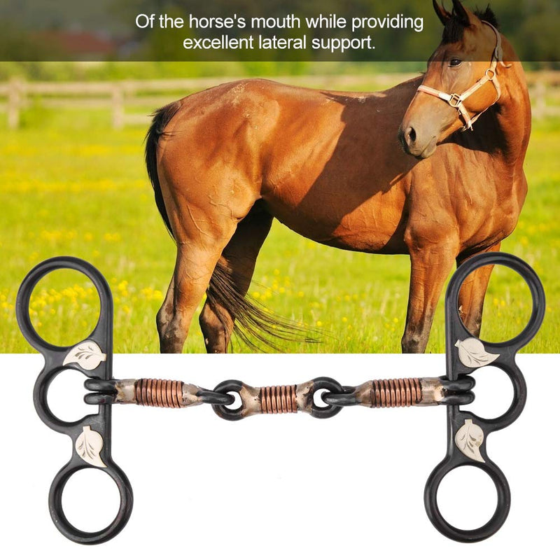 Zerodis Horse Mouth, Horse Chew Black Stainless Steel Training Bit Roller Loose Ring Bit - PawsPlanet Australia