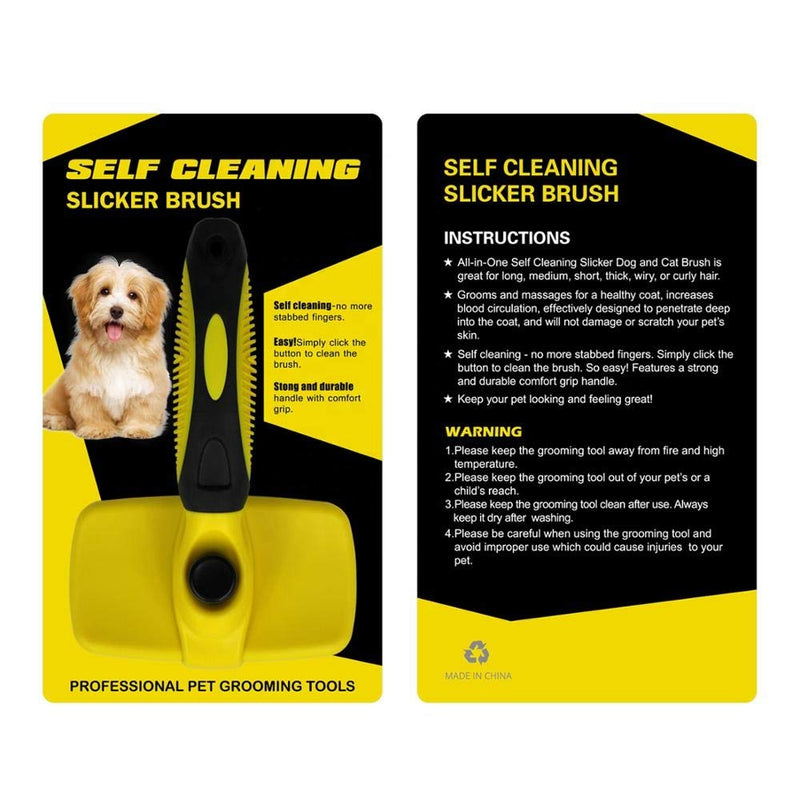 [Australia] - Shorita - Dog Grooming - Pet Brush - Dog Brush for Shedding - Slicker Brush for Dogs - Dog Accessories - Pet Supplies 