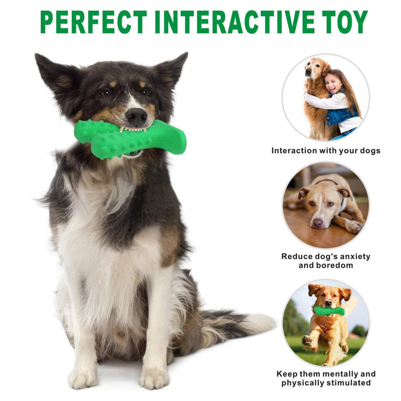 Idepet Dog Toothbrush Teeth Cleaning Chew Toys Bite Resistant Non-Toxic Natural Rubber Dog Chew Toothbrush Puppy Dental Care Brushing Toy Letter Y - PawsPlanet Australia