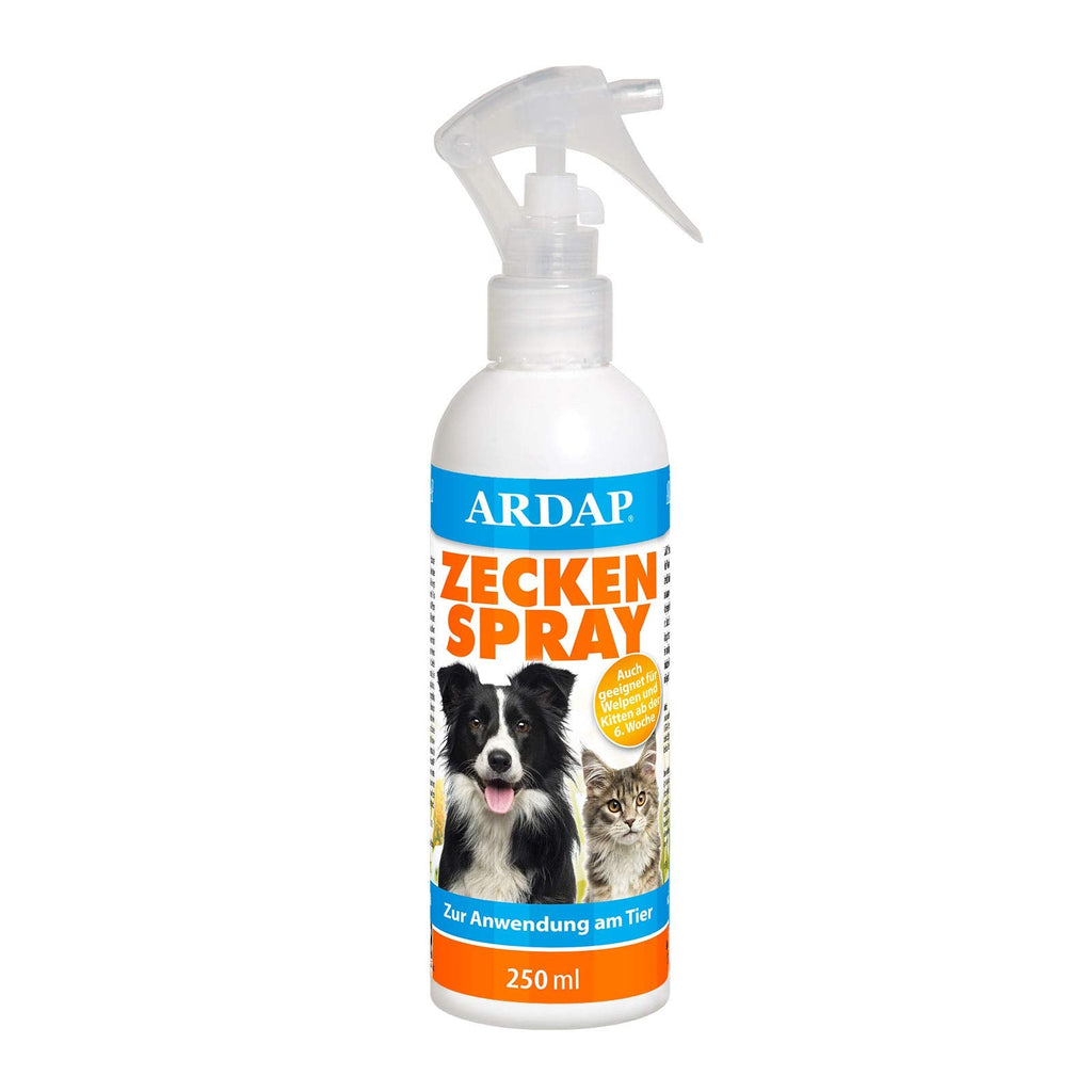 ARDAP tick spray 250ml for use on animals - up to 4 weeks of reliable, natural & long-lasting protection against ticks, fleas, lice & mites Tick Spray 250ml - PawsPlanet Australia