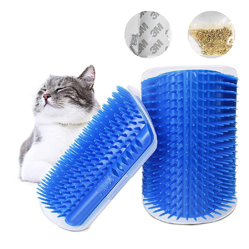 Jwmlvirng Cat Self Groomer,2 Pack Cat Grooming Brush,Wall Corner Massage Comb Grooming Brush, Cat self groomer for indoor cats Interactive Cat Toy - PawsPlanet Australia