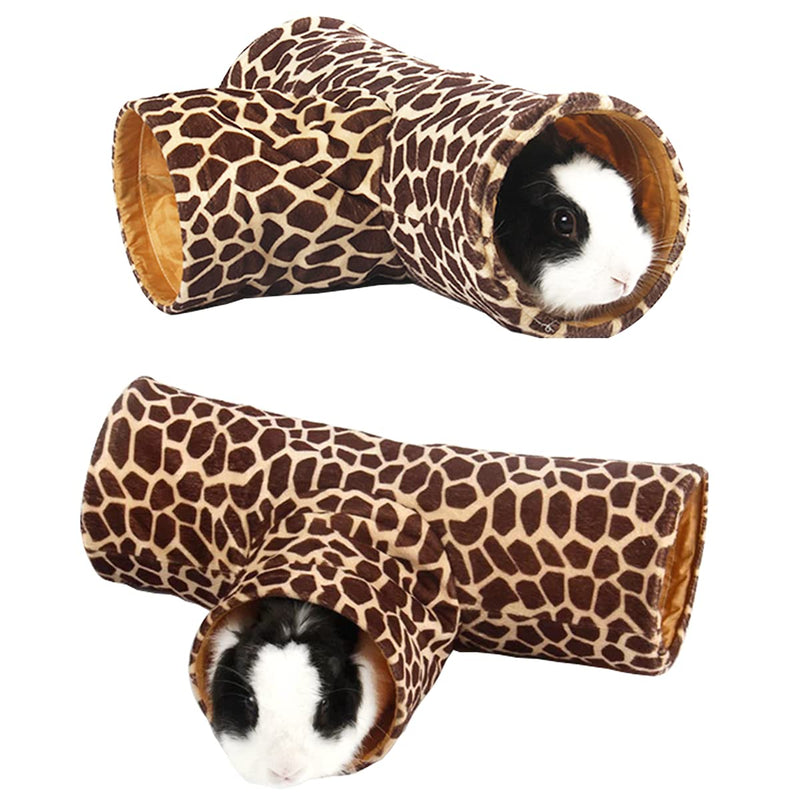 LEFTSTARER Guinea Pig Tunnel Guinea Pig Hideout Collapsible 3 Way Tunnel Tubes Toy for Ferret Hedgehog Chinchillas Mice Rat Rabbit - PawsPlanet Australia