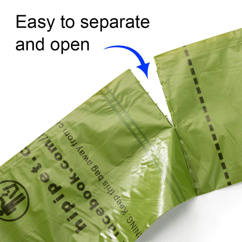 [Australia] - HIPIPET 360 Dog Poop Bag Degradable Waste Bags Earth-Friendly for Dogs Doggie Cats Pet,15% More Thicker and Tougher Leak-Proof 