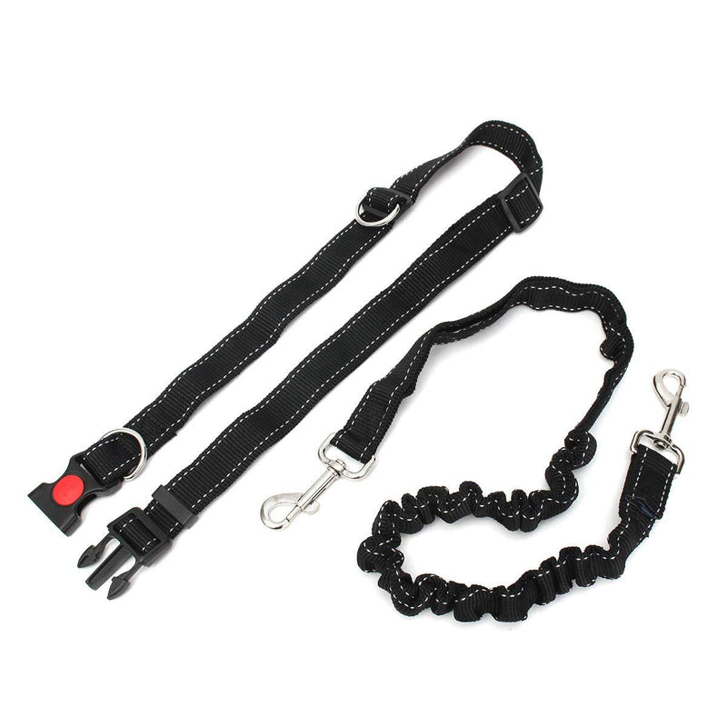[Australia] - Mew Hands Free Dog Leash with Dual Bungees for Dogs, Adjustable Reflective Waist Belt for Running Walking Hiking Jogging Biking 
