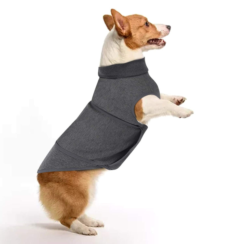 Top-Newest Dog Anxiety Coat vest Jacket to Keep Calming Comfort Stress Relief Coat - S Grey-S S (back length:11"-13.5") - PawsPlanet Australia