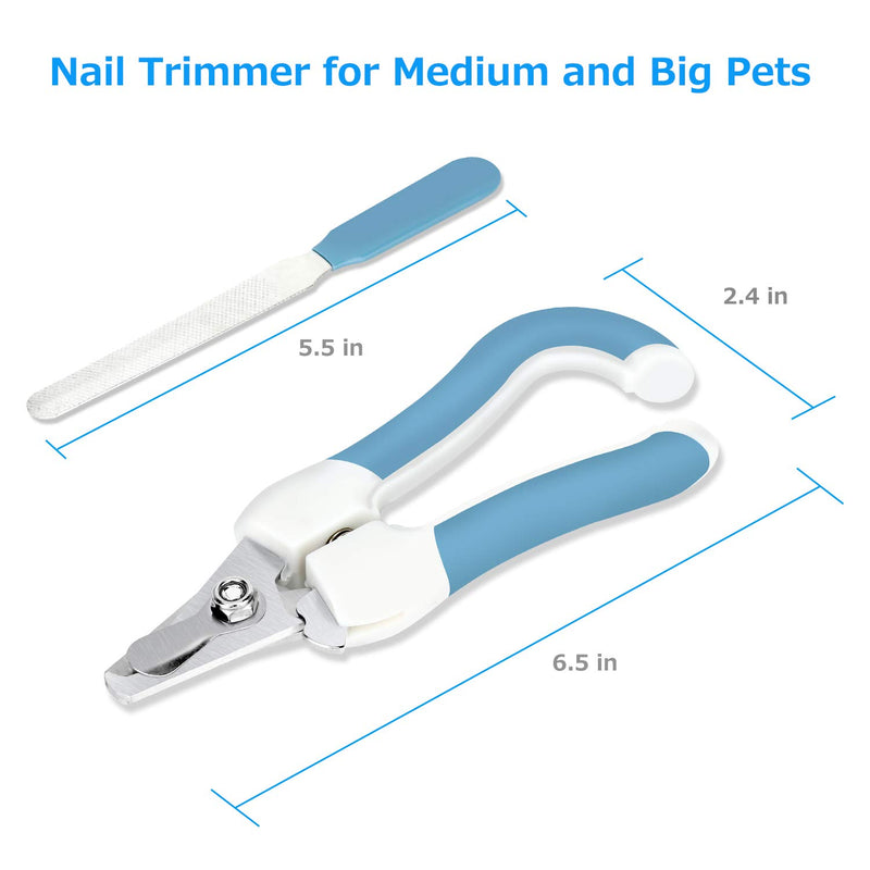 YT Direct Professional Cat/Dog Nail Clippers, Stainless Steel Pet Claw Scissors/Trimmers for Medium and Big Pets Grooming at Home, One Nail File Included - PawsPlanet Australia