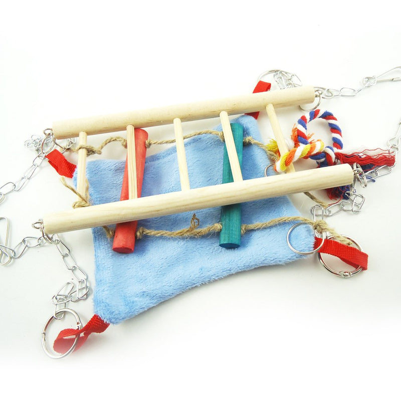 [Australia] - Bird Toy Set Wood Ladder Winter Warm Hammock Nest Bed Parrot Parakeet Cockatiel Conure Cockatoo African Grey Amazon Lovebird Finch Canary Budgie Hamster Chinchilla Cage Swing Stand Perch 