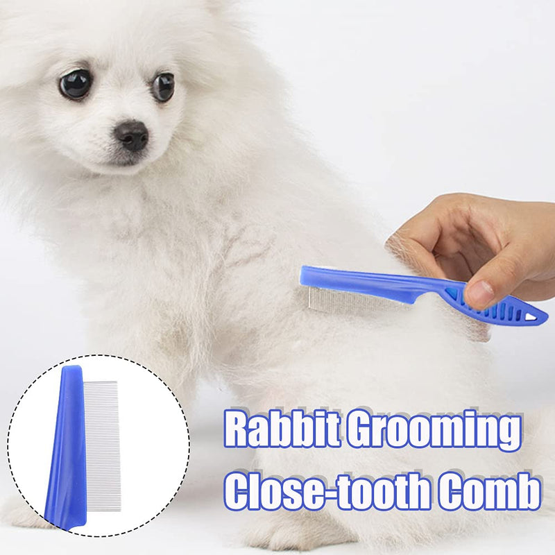 4PCS Rabbit Grooming Kit with Rabbit Grooming Brush Comb Shampoo Bath Brush Pet Nail File Small Animal Nail Clippers Pet Comb Grooming Set for Rabbit, Hamster, Bunny, Guinea Pig - PawsPlanet Australia