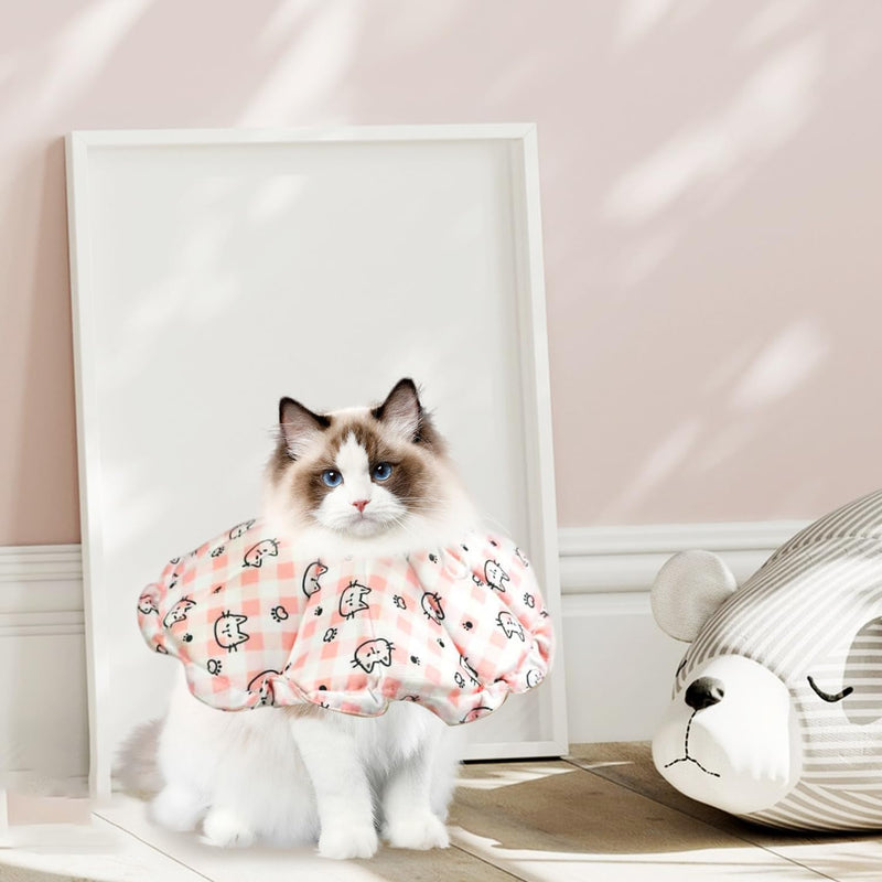 Neck Brace for Cats Soft Neck Brace Cat Collar for Cats After Surgery Neck Brace Cat Soft for After Surgery Prevents Licking Wounds (Size S) - PawsPlanet Australia