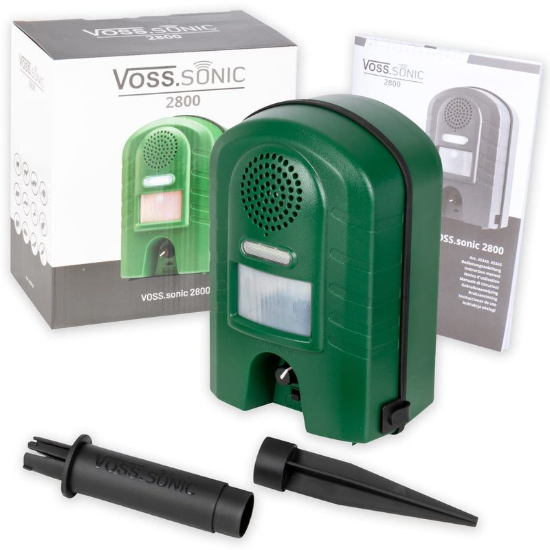 VOSS.sonic ultrasonic repellent marten repellent, cat repellent and raccoon repellent device with motion detector & flash - PawsPlanet Australia