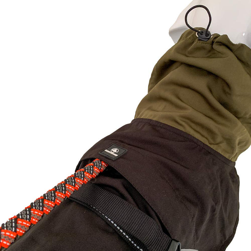 Cross Hiking Dog Coat, Waterproof for Dogs, Thermoregulating Lining, Nanga Black, Size 30 cm - 182 g - PawsPlanet Australia