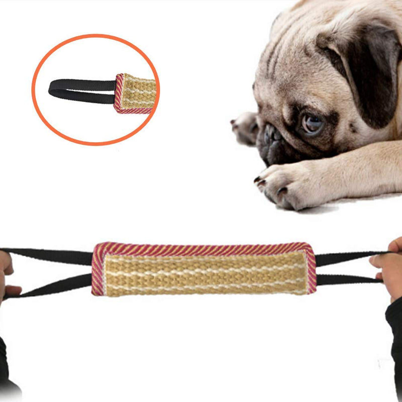 N\A Dog Tug Toy Durable Dog Chew Toys with 2 Rope Handles Dog Bite Tug Toy Puppy Training Interactive Toy for Medium Large Dogs - PawsPlanet Australia
