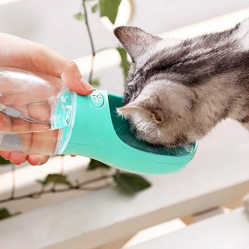Tarnel Portable Dog Water Bottle Pet Dispenser Retractable Antibacterial Food Grade Leak Proof Dog Cat Drink Bottle Bowl Outdoor Drinking Cup for Pet Walking Travelling Drinking 550ml Classic Blue - PawsPlanet Australia