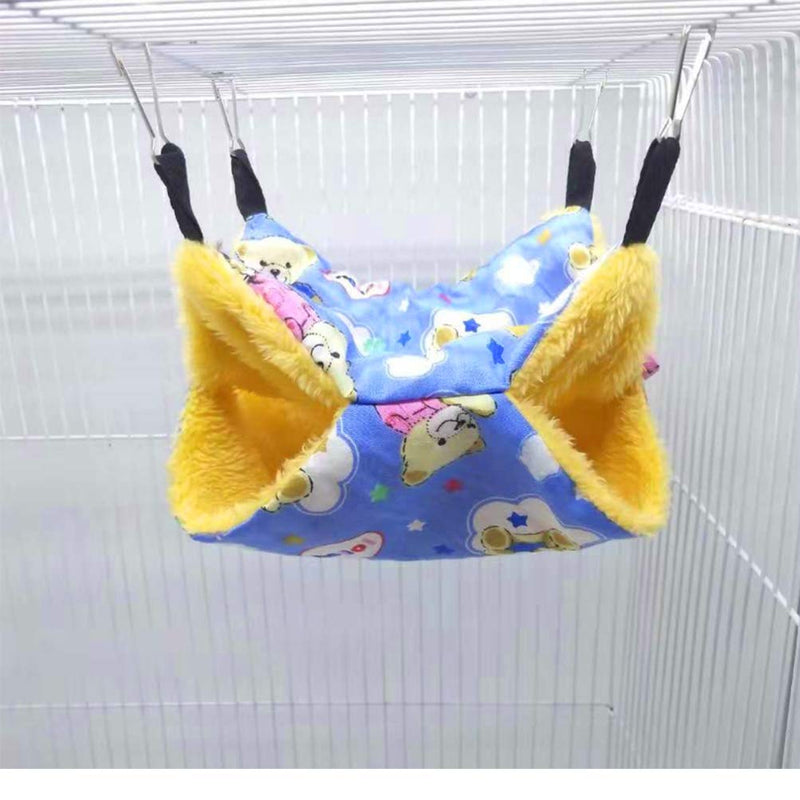 [Australia] - Yu-Xiang Hamster Four Seasons Double Sided Hammock Pet Sleeping Bag Rat House Hanging Bed for Hanging Guinea Pig Hamster Rat and Hedgehog L 