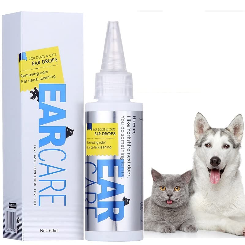 HAPIPET Dog Ear Cleaner, Fast Effective & Comfortable Dog Ear Cleaner Solution, Relief Inflammation and Itchiness Dog Ear Infection Treatment - PawsPlanet Australia