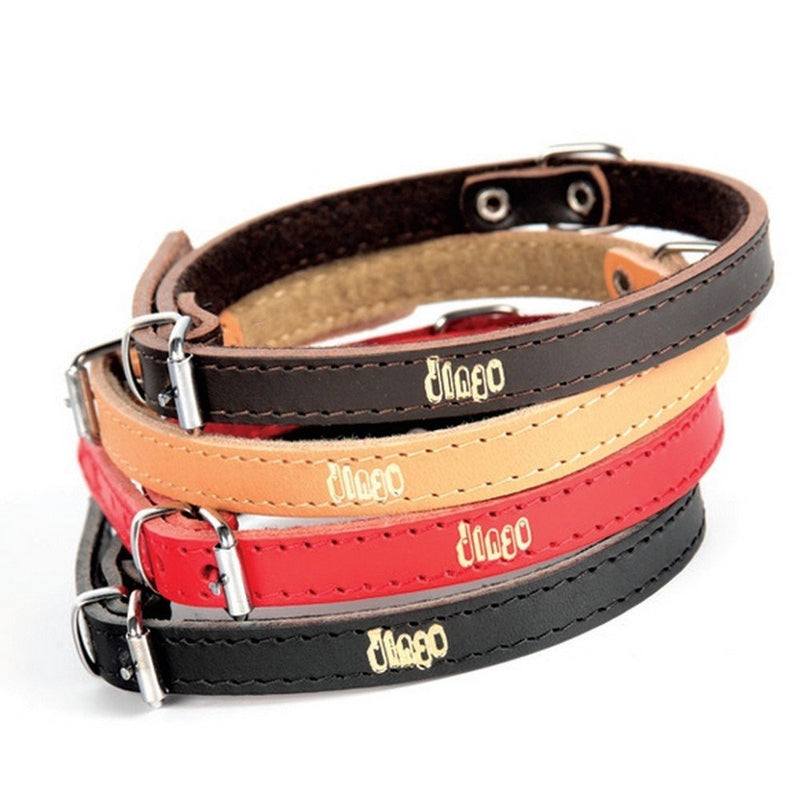 Dingo Classic Collar Dog Comfort, Lined with Felt, Grain Leather, Brown 13686 40 mm x 90 cm - PawsPlanet Australia