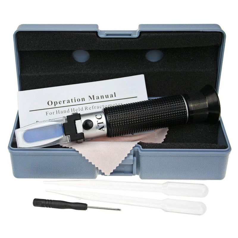 Salinity Refractometer for Seawater and Marine Fishkeeping Aquarium 0-100 PPT with Automatic Temperature Compensation - PawsPlanet Australia