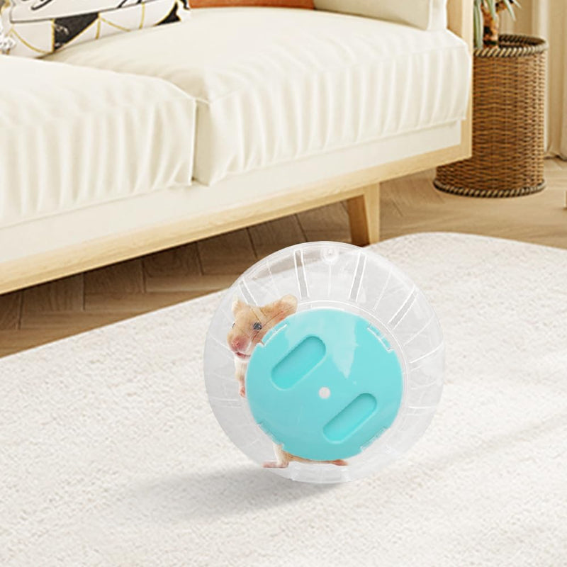JVHLOV 14.5cm/5.71inch Quiet Hamster Toy Transparent, Hamster Run Ball, Running Ball for Hamsters & Mice, Rodent Toy for Running, Plastic - PawsPlanet Australia