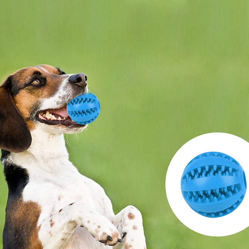 Forreen Dog Toy Ball, Pack of 4 Dog Ball, Robust Dog Ball, Natural Rubber, Puppy Toy, Puppy Intelligence Ball, Non-Toxic, Bite-Resistant for Teeth Cleaning - PawsPlanet Australia
