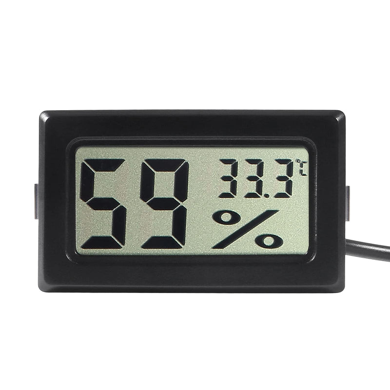 3 x Digital Thermometer Hygrometer, Dealikee Hygrometer Thermometer Mini Probe Thermometers Temperature Humidity Gauge Meter 1.5M Cable for Reptile Incubator Aquarium Poultry Office Living Room - PawsPlanet Australia