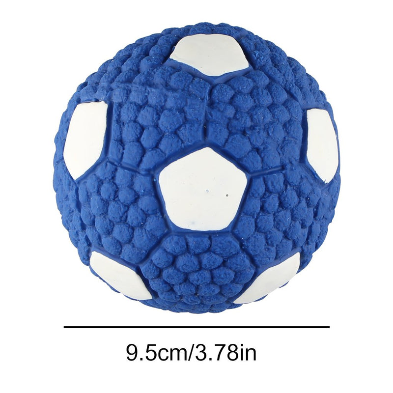 IFOYO Dog Toy Ball, Dog Football Toy, Squeaky Latex Rubber Dog Toy Balls Bite Resistant Teeth Training Toys for Dogs,9.5cm/3.74in - PawsPlanet Australia