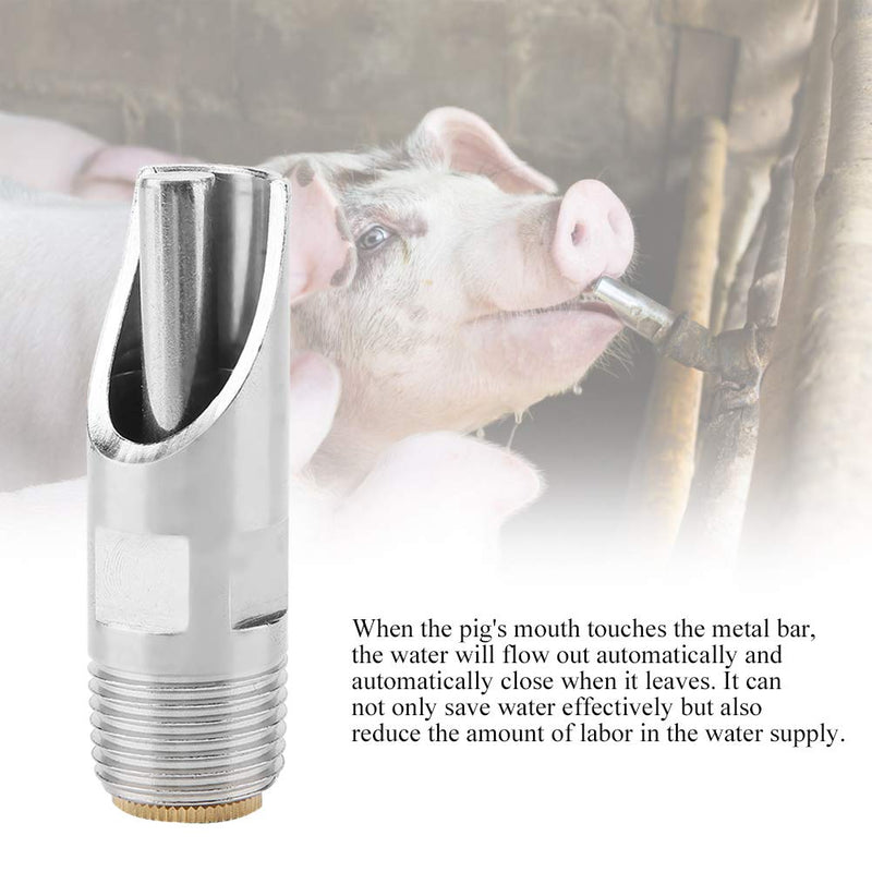 FTVOGUE 5pcs Leak-proof Nipple Drinker Copper Duckbilled Waterer for Pig Sheep - PawsPlanet Australia