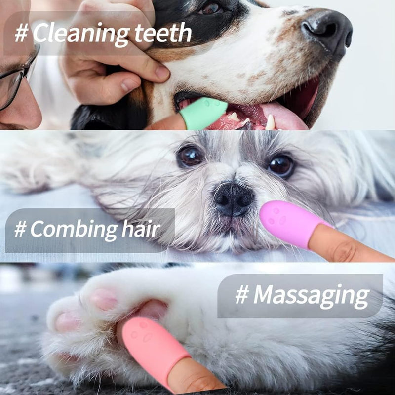 High-quality dog toothbrushes for effective dental care and tartar removal for small dogs. Ideal for bad breath and for regular teeth cleaning. 6 pieces per pack. - PawsPlanet Australia