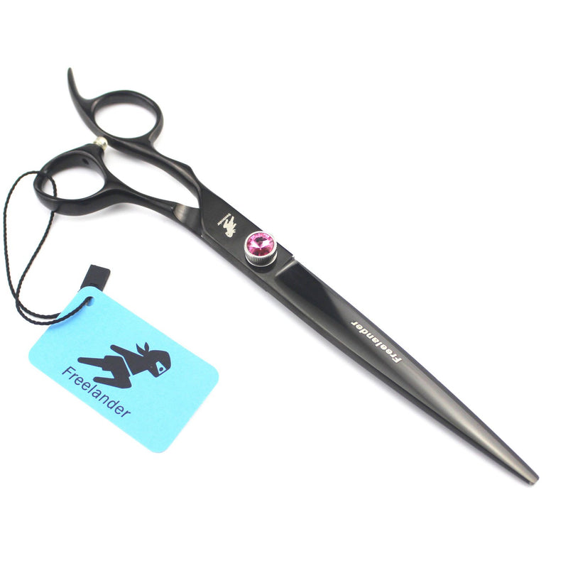 [Australia] - Freelander Professional 7.5" Japan 440C Premium Steel Left Handed Pet Grooming Scissors Dog/Cat Hair Cutting Trimming Shears with Case 