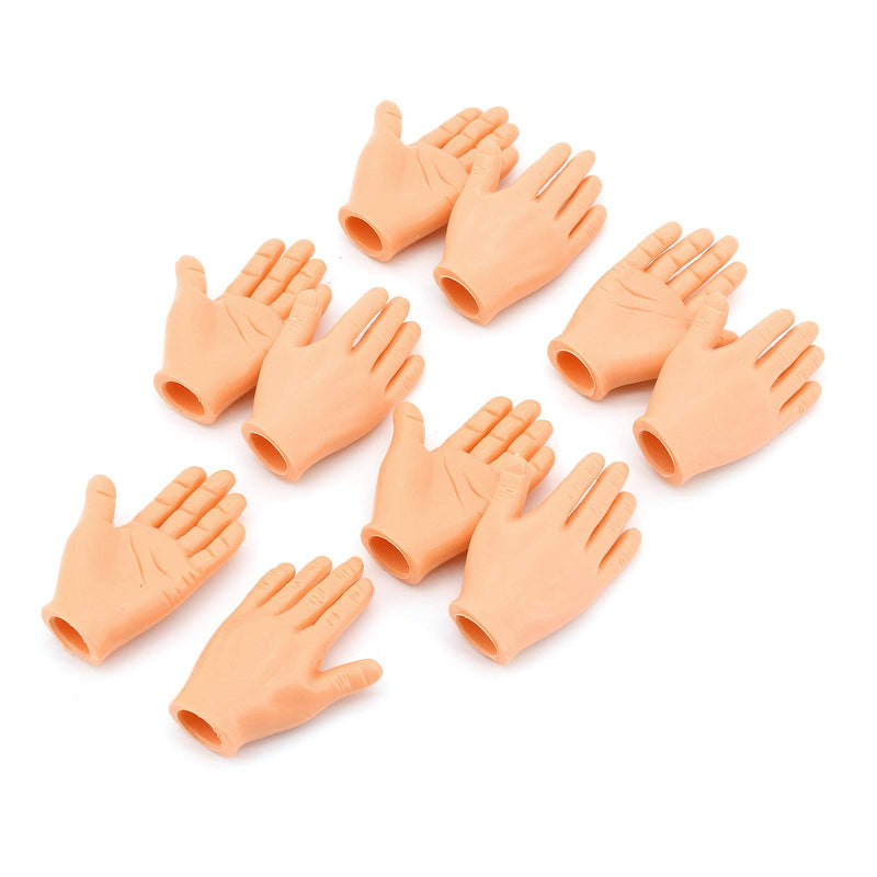 ShawFly 10 pcs Finger Puppets Mini Finger Hands with Left Hands and Right Hands, Cat massage small hands silicone palms, for interactive games with pet kittens and puppies, and party game toys - PawsPlanet Australia