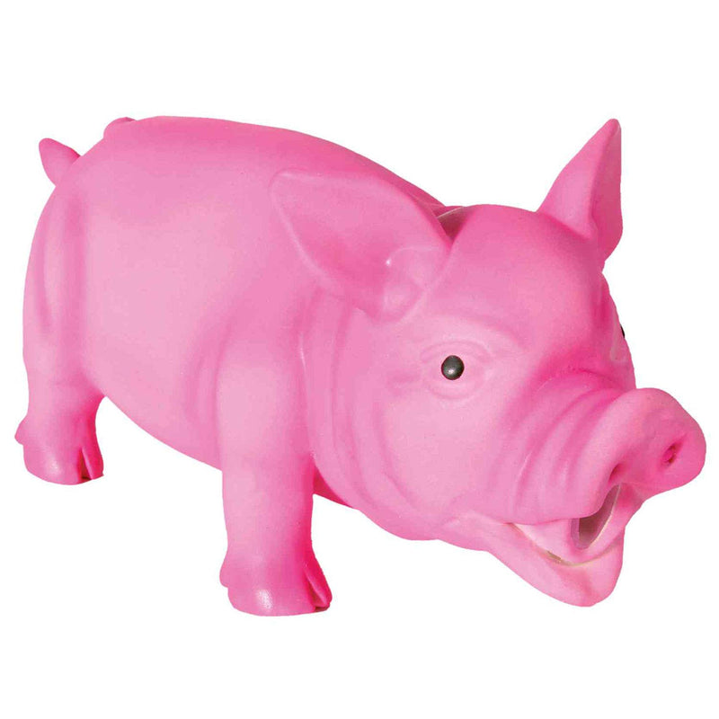 Trixie Pig Original Animal Sound, 23 cm, Latex Pink or Black - PawsPlanet Australia