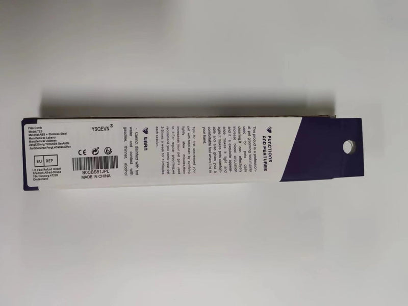 Flea comb for dogs and cats, professional lice comb with rounded metal teeth. Dog combs for effective protection against fleas, lice, ticks and other parasites - PawsPlanet Australia