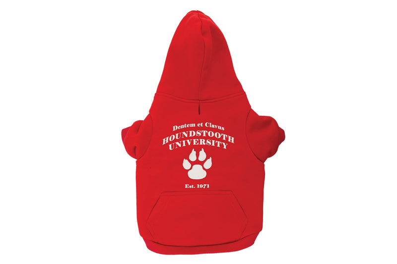 Ancol Red University Logo Dog Hoodie Red. Medium .Length 40cm /girth 42-56cm - PawsPlanet Australia