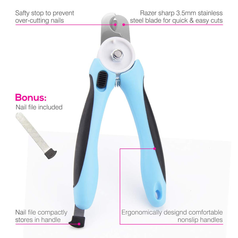 [Australia] - VSOO Dog Nail Clippers and Trimmer- with Safety Guard&Free Nail File, Professional Grooming Tool for Small Medium Large Breed 