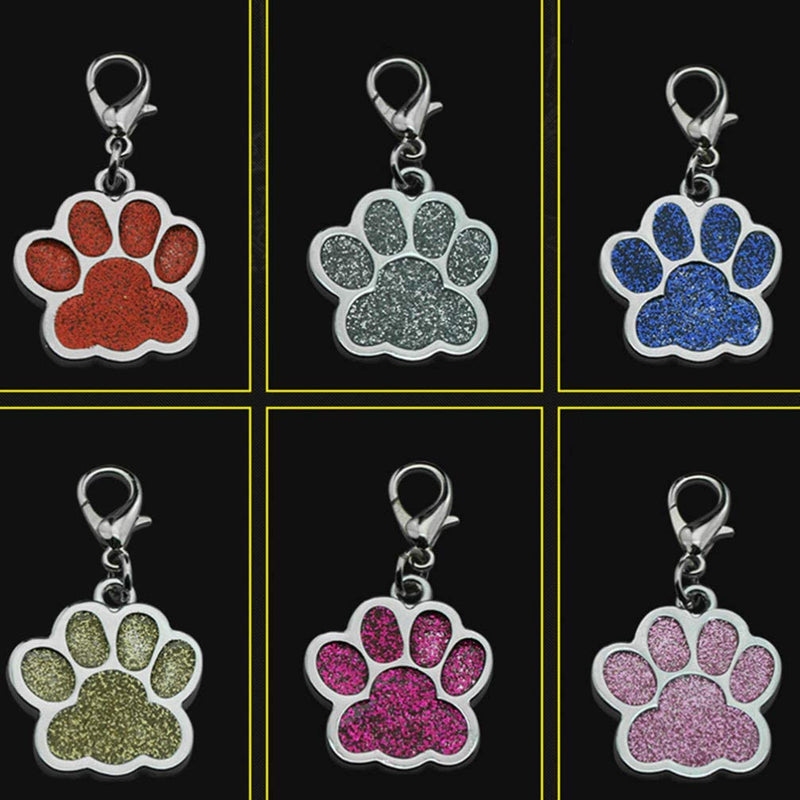 Supvox 15pcs Alloy Pendant Charm Dog Paw Prints Charm Pendant Paw Beads for DIY Necklace Bracelet (Random Color) - PawsPlanet Australia