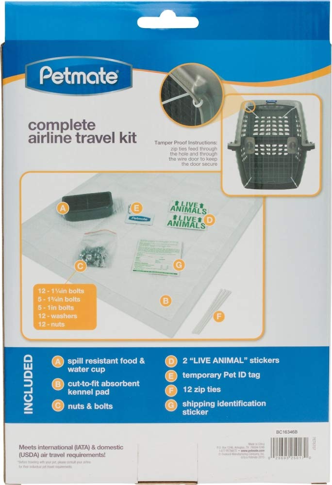 Petmate Airline Travel Kit - PawsPlanet Australia