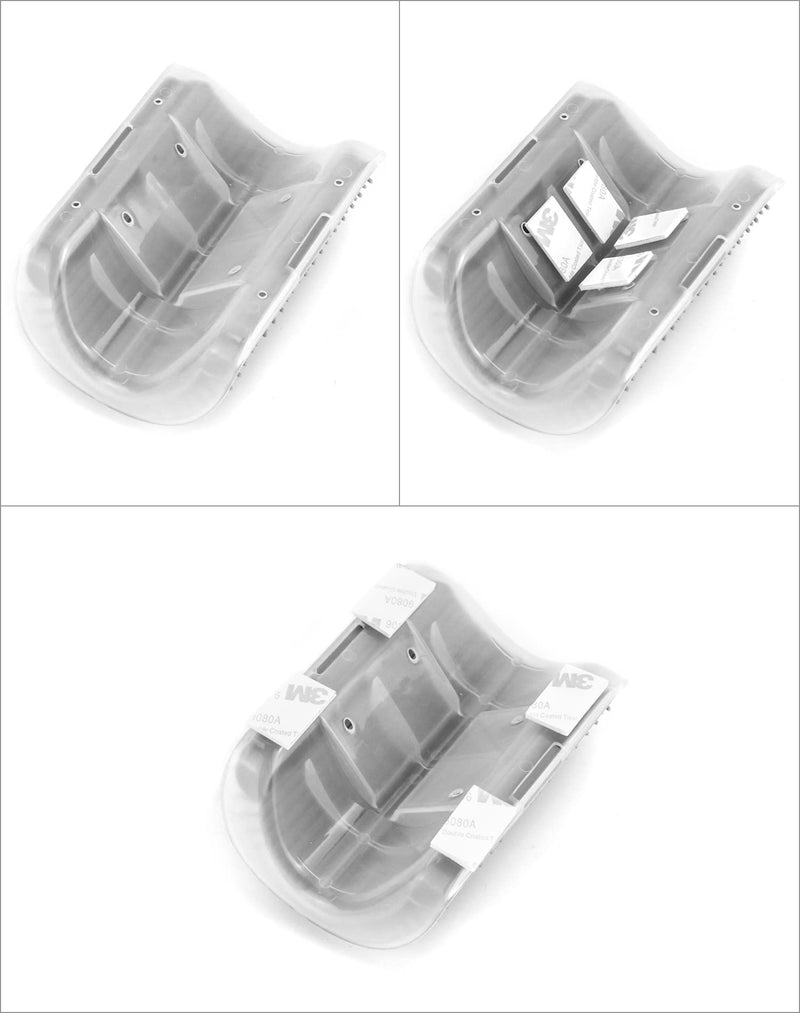 QWORK Pack of 4 Cat Brush Wall Corner Grooming Brush with Mounting Screws and Adhesives (Grey) - PawsPlanet Australia